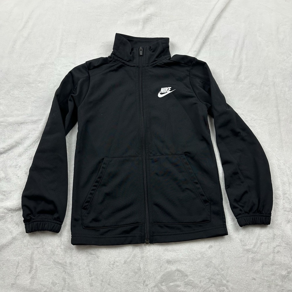 Nike Sweater Boy's S Black Full Zip Logo On Back